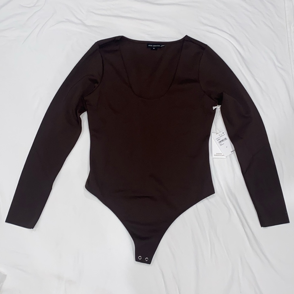 Good American Scuba Scoop Bodysuit XL New Womens Top